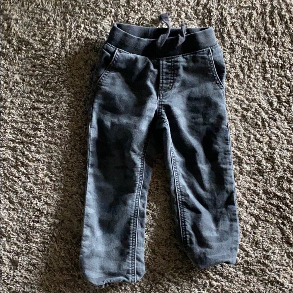 Gray camo baby gap pull on jeans